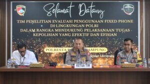 Puslitbang Polri Evaluasi Penggunaan Fixed Phone di Polresta Bandar Lampung