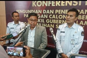 KPU Lampung Menetapkan Arinal  Sutono No.Urut 1 Dan Mirza Jihan No. Urut 2