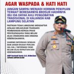 Polres Lampung Selatan Imbau Warga Waspada Modus Penipuan Online Terkait Ibu Ida Dayak